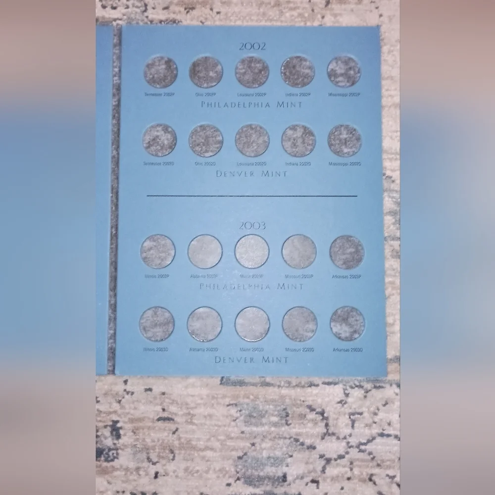 Washington Quarters State Collection Volume One New unused condition